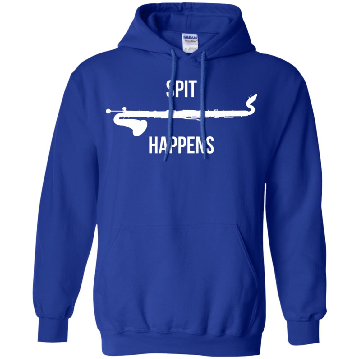 Funny Bass Clarinet T-shirt Spit Happens Royal