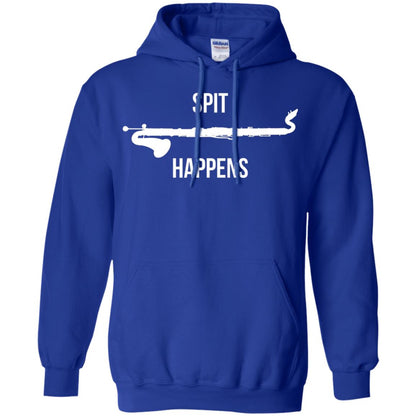 Funny Bass Clarinet T-shirt Spit Happens Royal