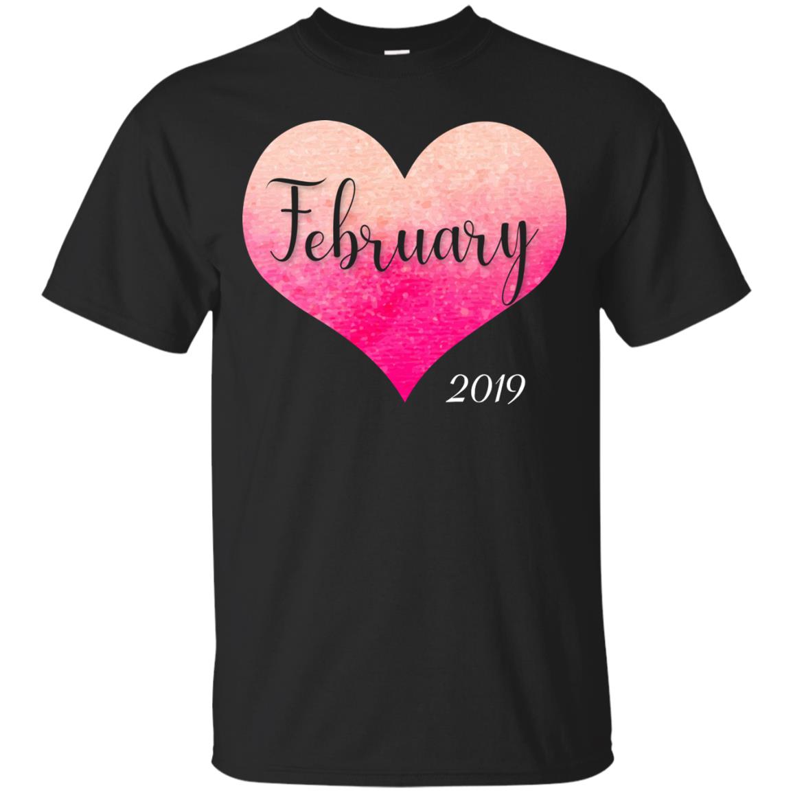 Pregnancy Reveal Announcement Party February 2019 Shirt Black