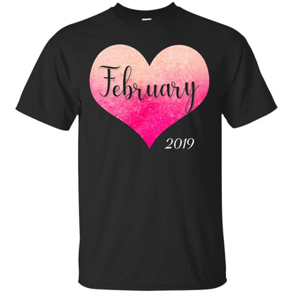 Pregnancy Reveal Announcement Party February 2019 Shirt Black