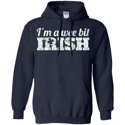 I_m Wee Bit Irish Funny Irish Heritage St Paddy_s Day T-shirt Navy