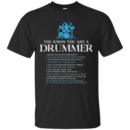Drummer T-shirt You_re A Drummer Black