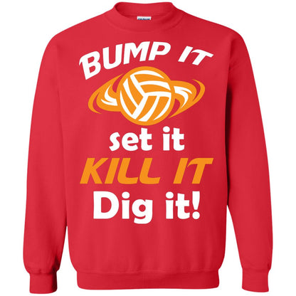 Bump It Set It Kill It Dig It Volleyball Lover T-shirt Red