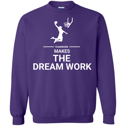 Basketball T-shirt Teamwork Makes The Dream Work Purple