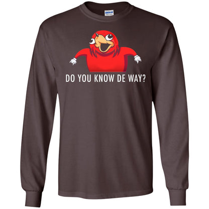 Do You Know De Way T-shirt Dark Chocolate