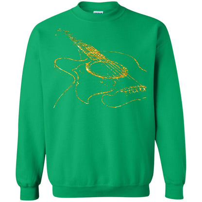 Guitar Gold Guitarist Gift Shirt For Mens Or Womens Irish Green