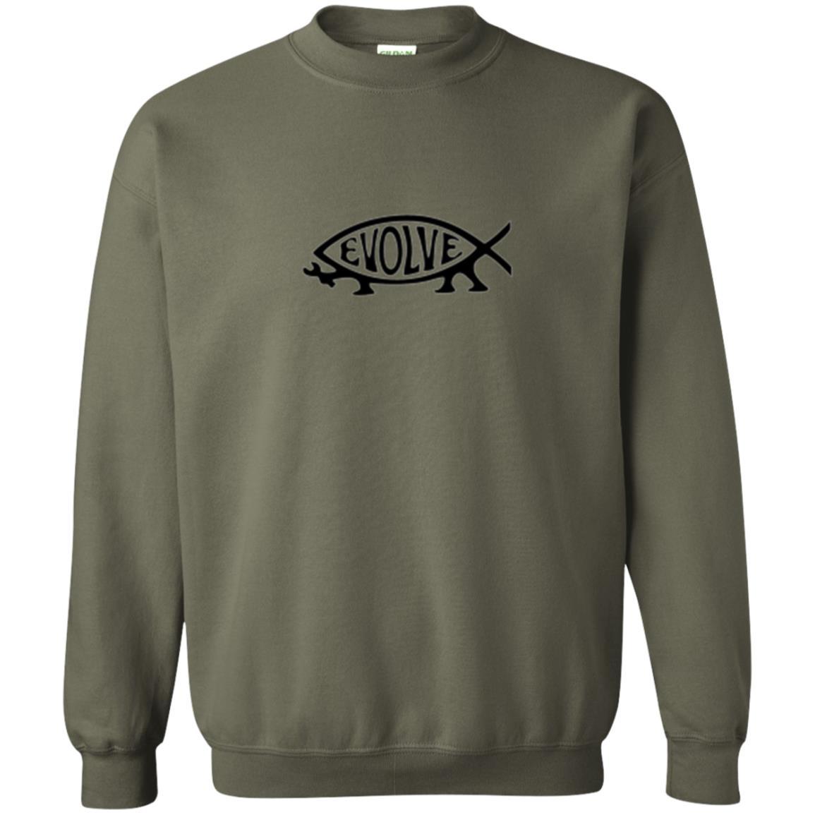 Darwin Evolution Evolve T-shirt Military Green