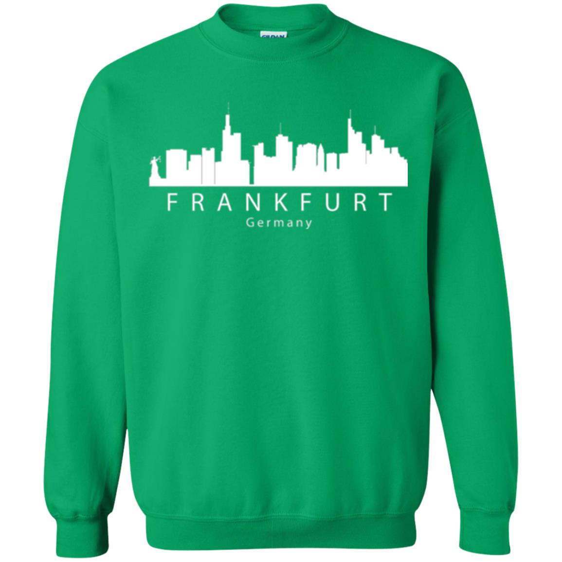 Frankfurt Germany Skyline T-shirt Irish Green