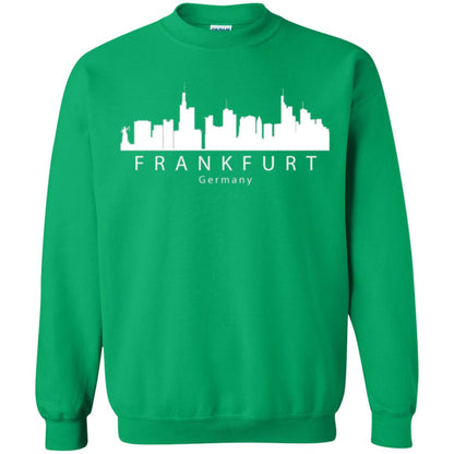 Frankfurt Germany Skyline T-shirt Irish Green