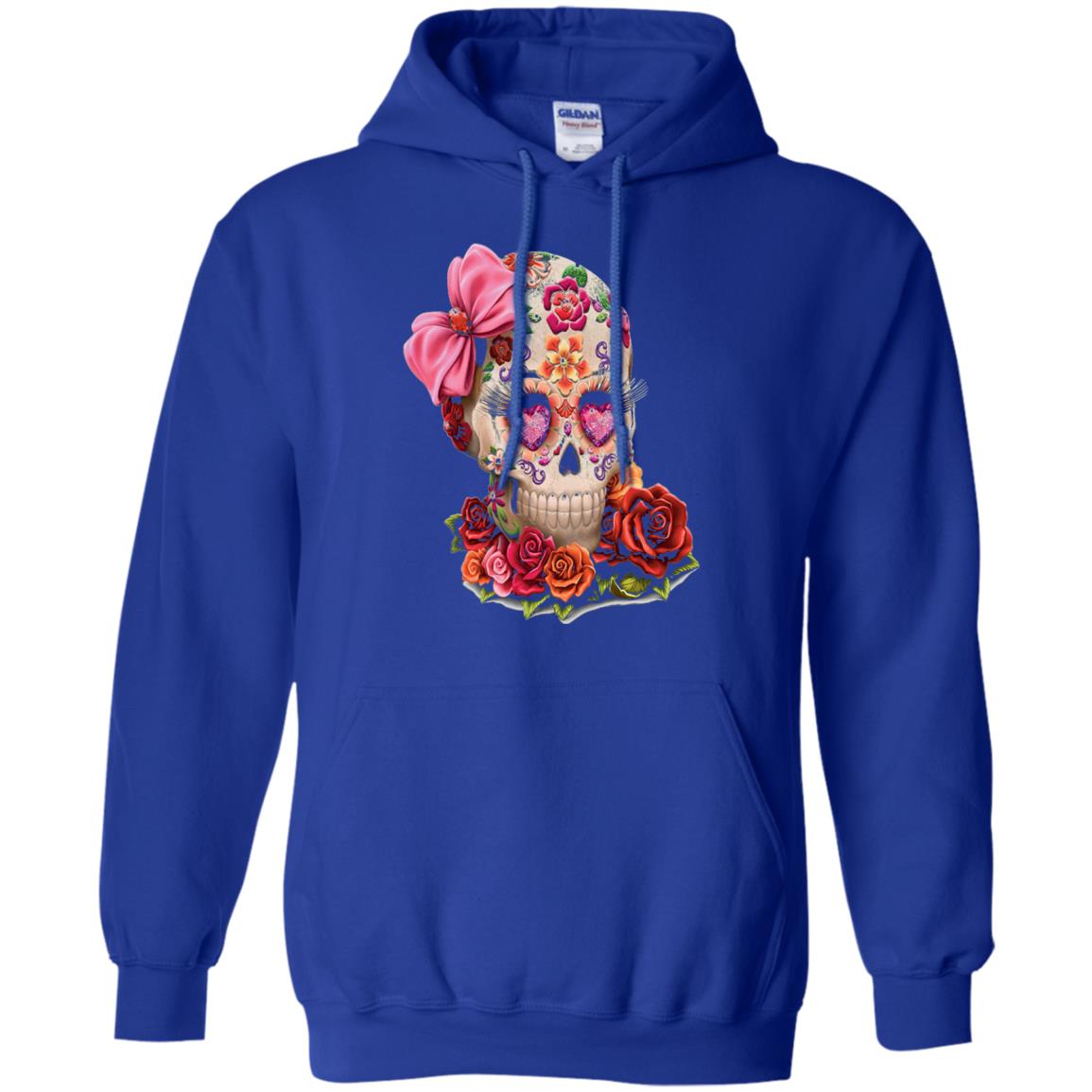 Cinco De Mayo Skull Women Flower Shirt Royal