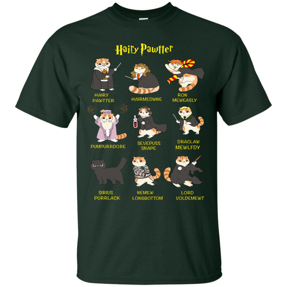 Hairy Pawtter Harry Potter Fan T-shirt Forest