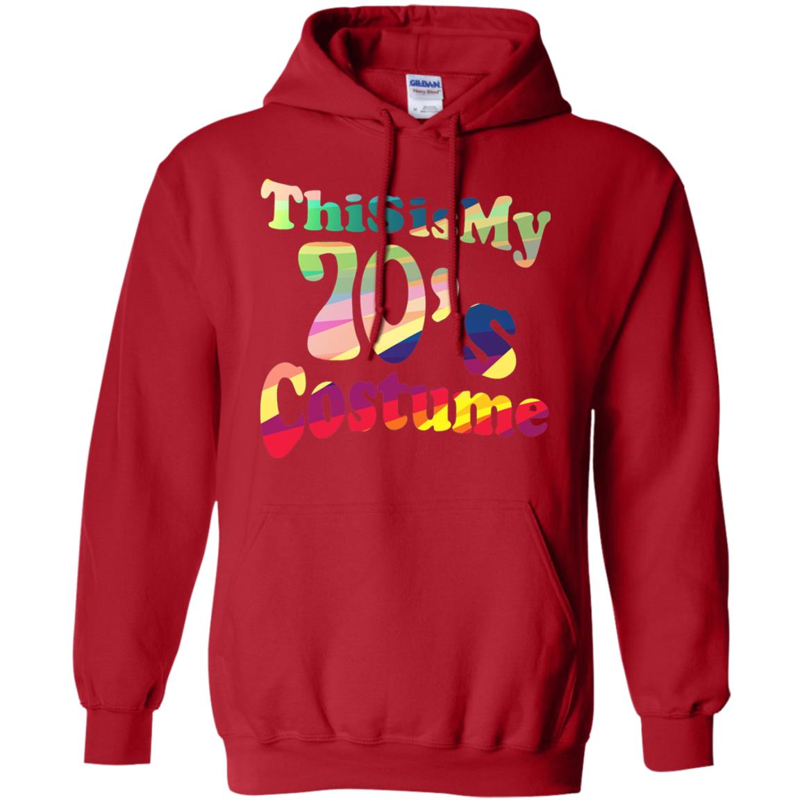 70s Halloween Costume 70s T-shirt For Women Men Girls Red