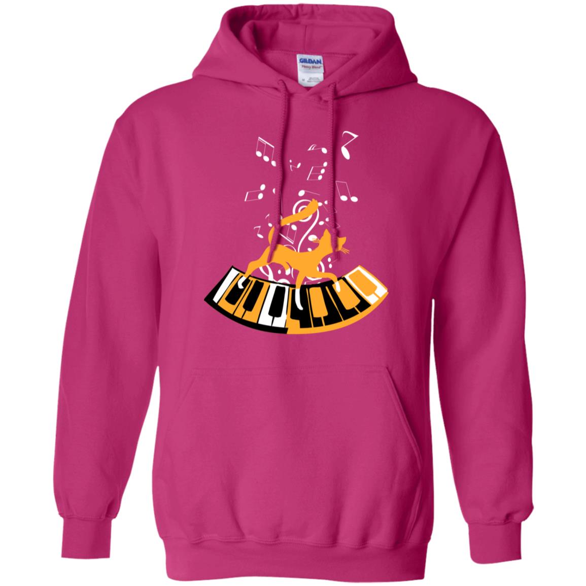Cat Plays Piano Shirt For Mens Womens Heliconia
