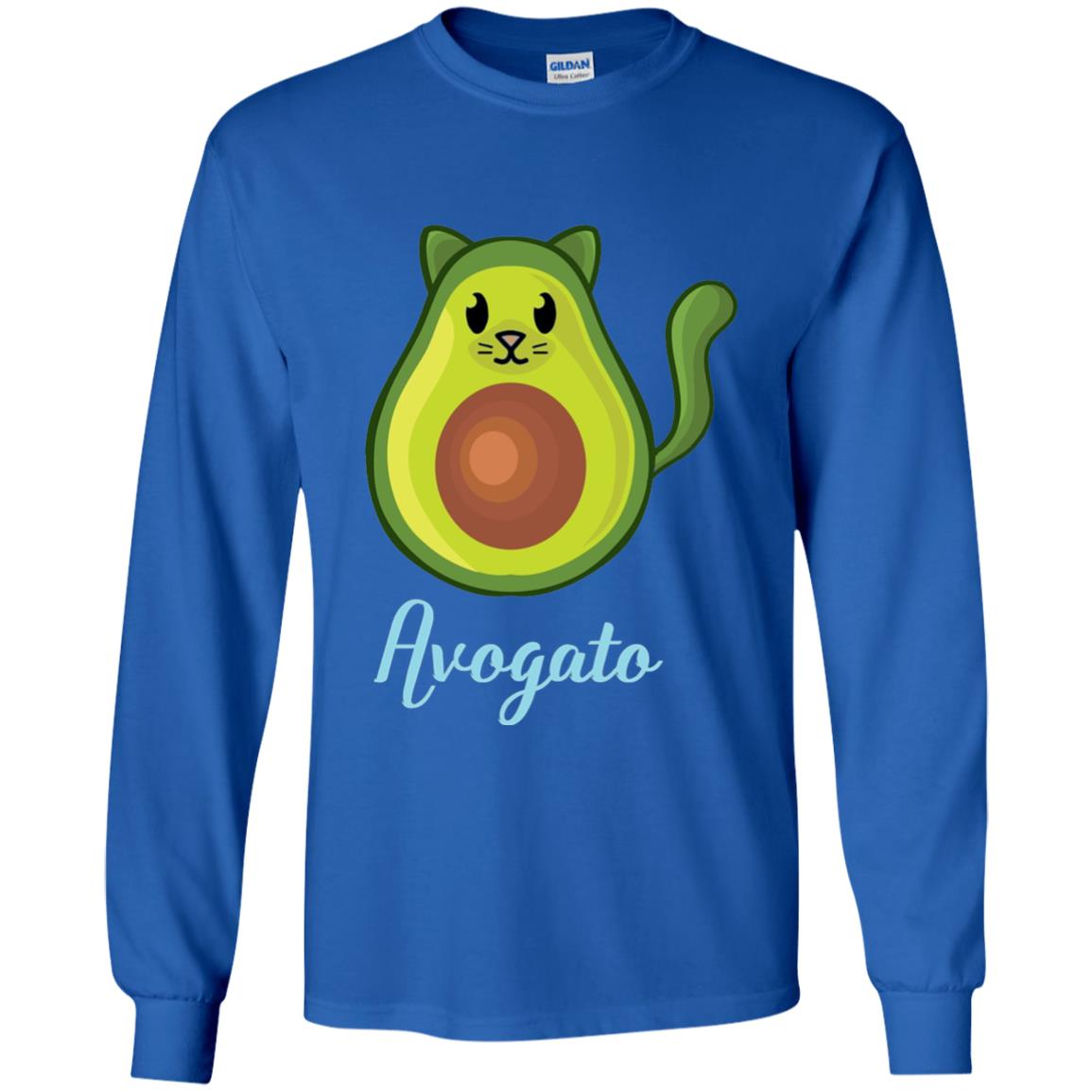 Avogato Avocado Cat Funny Avocato T-shirt Royal