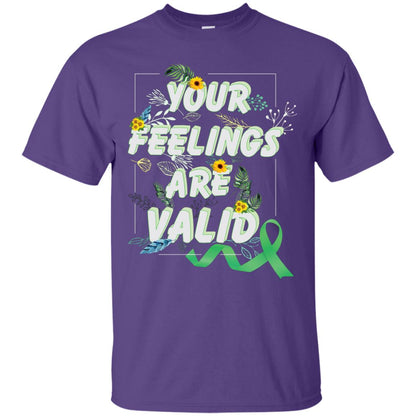 Your Feelings Are Valid Mental Health Awareness T-shirt Purple