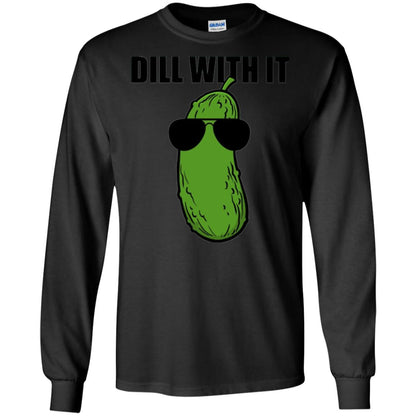 Funny Pickle T-shirt Dill With It Black