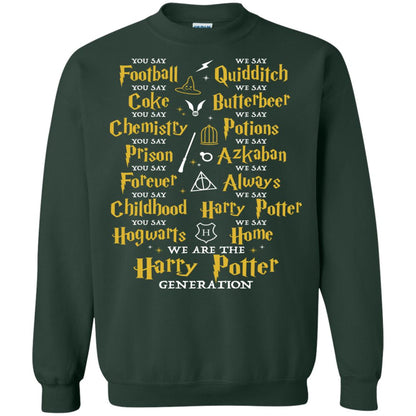 We Are The Harry Potter Generation Movie Fan T-shirt Forest Green