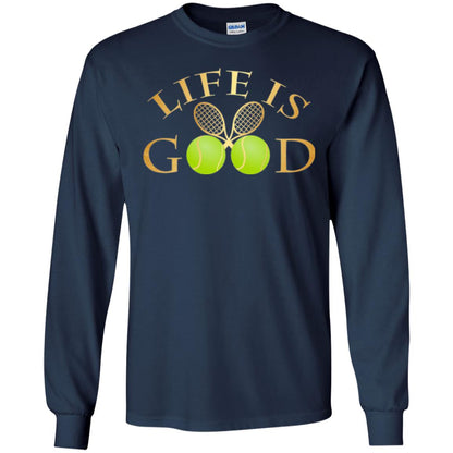 Tennis Lovers T-shirt Life Is Good Navy