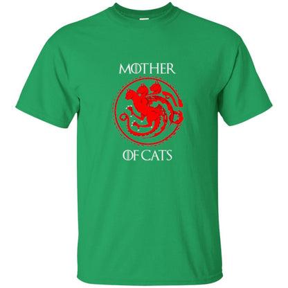 Cat Lovers T-shirt Mother Of Cat Irish Green