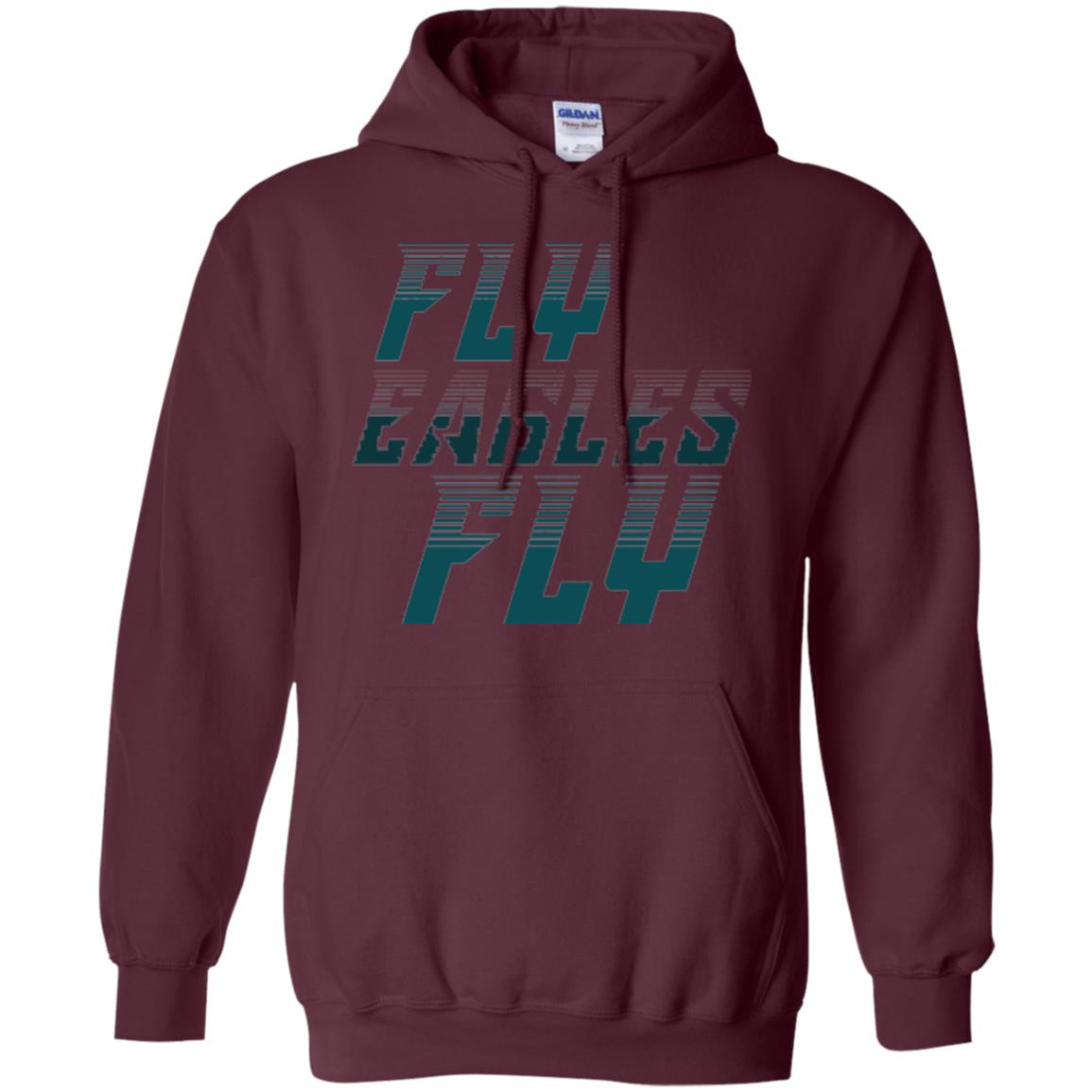 Football Lover T-shirt Fly Eagles Fly Maroon