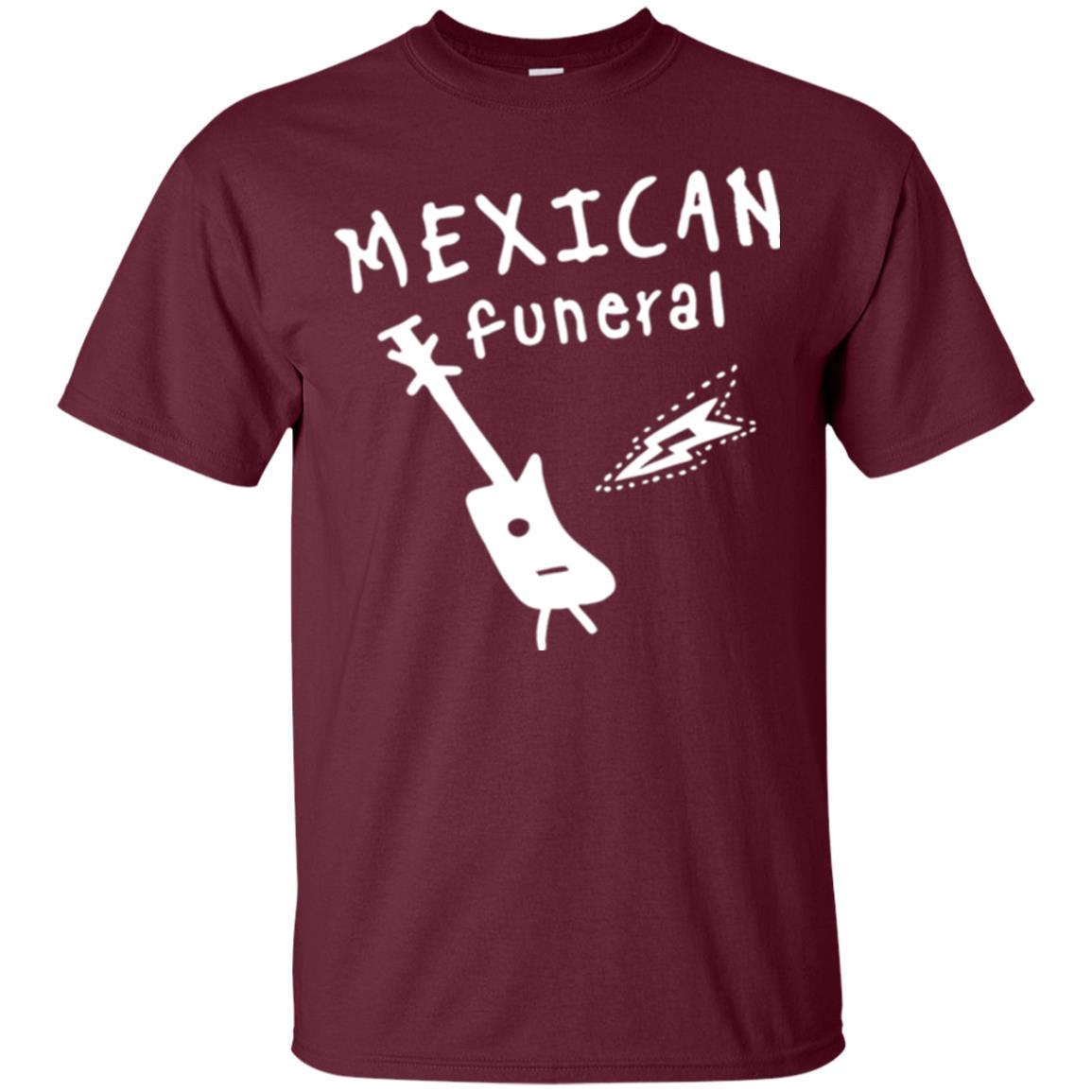 Musican T-shirt Mexican Funeral Dirk Gently Band Maroon