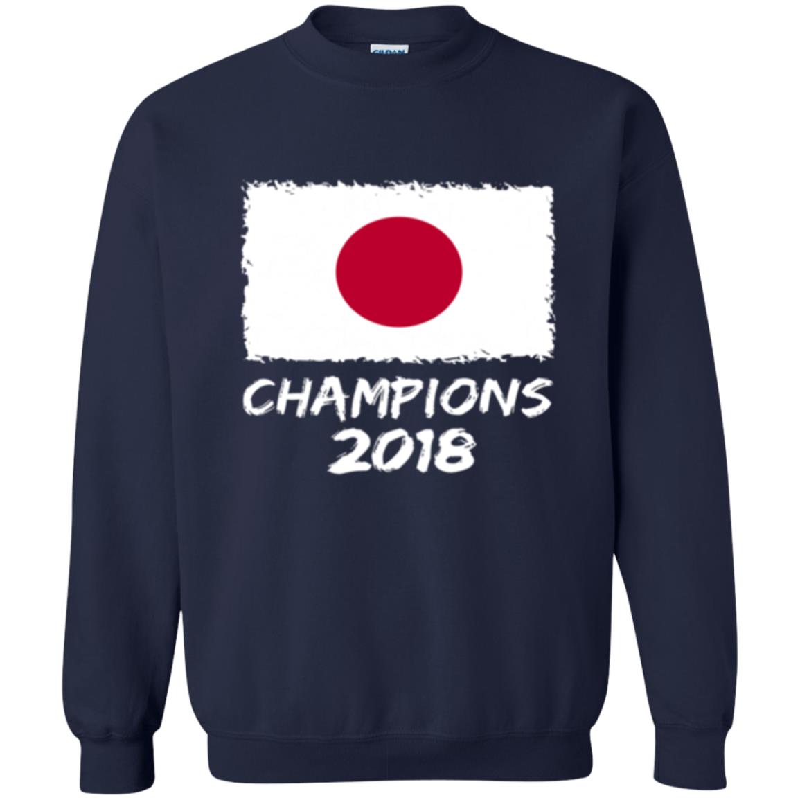 Football Lover T-shirt Japan Champions 2018 T-shirt Navy