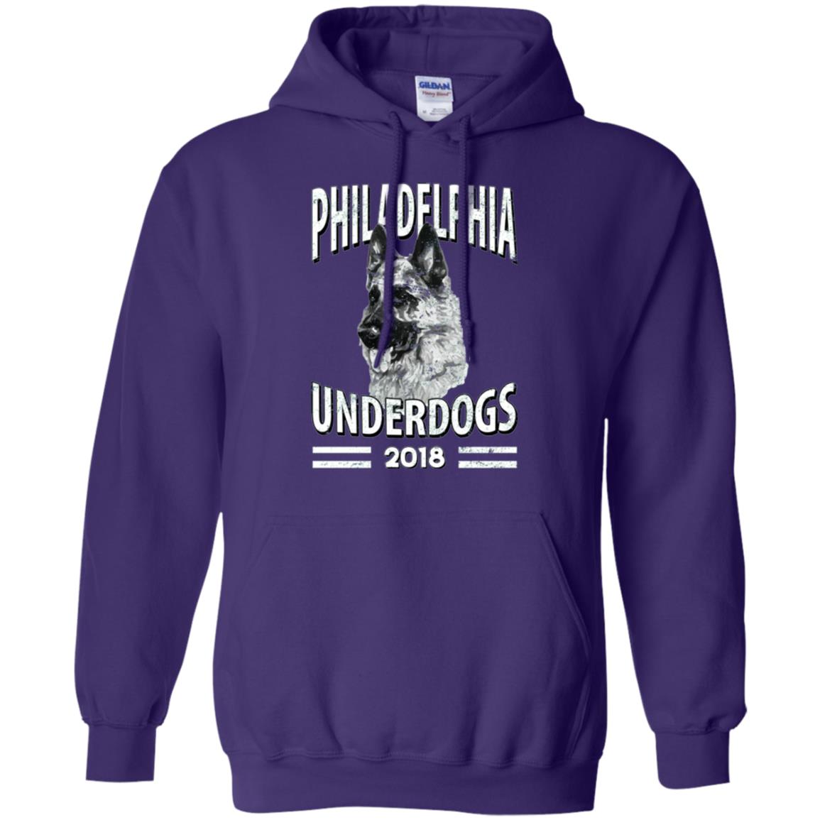 Dog Lover T-shirt Philadelphia Underdogs 2018 T-shirt Purple
