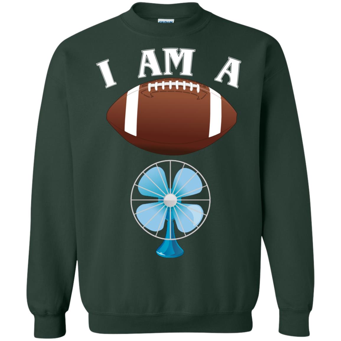 Football Lover T-shirt I Am A Football Fan Forest Green