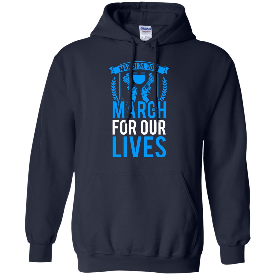 Anti Gun T-shirt March For Our Lives March 24 2018 Navy