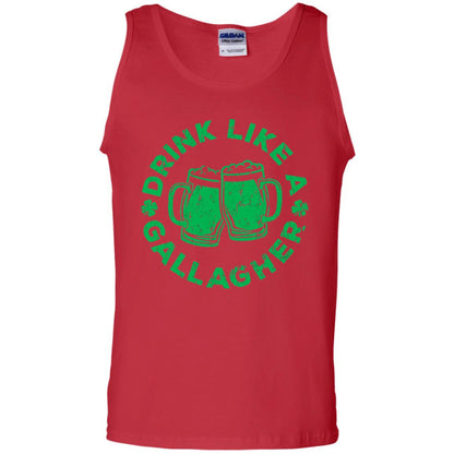 Drink Like A Gallagher Saint Patrick Day T-shirt Red