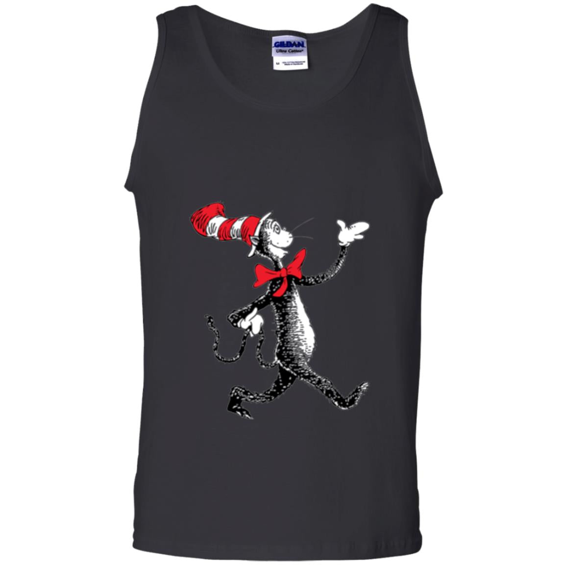 Dr. Seuss Strolling Cat Autism Awareness T-shirt Black