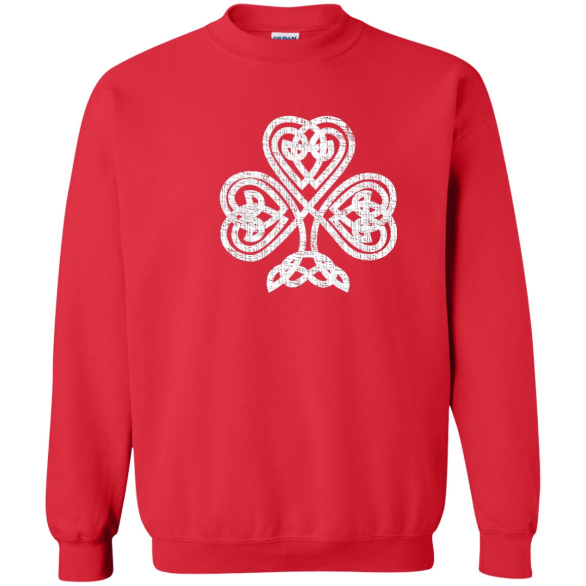 Irish Shamrock Knot Symbol St. Patrick_s Day T-shirt Red