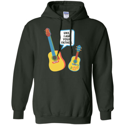 Ukulele Lovers T-shirt Uke I Am Your Father Forest Green