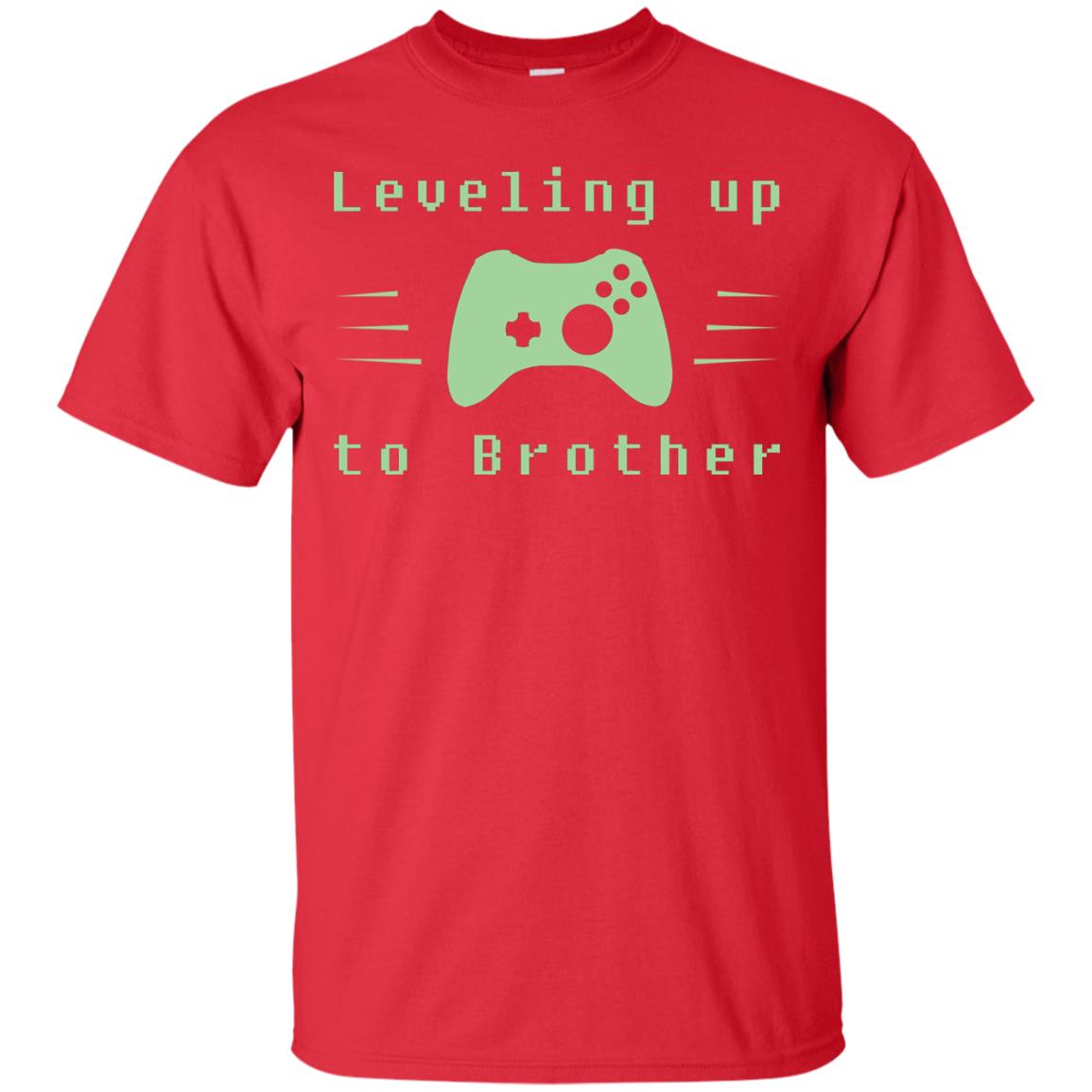 Rata-leveling Up To Brother Gaming Family Shirt Red