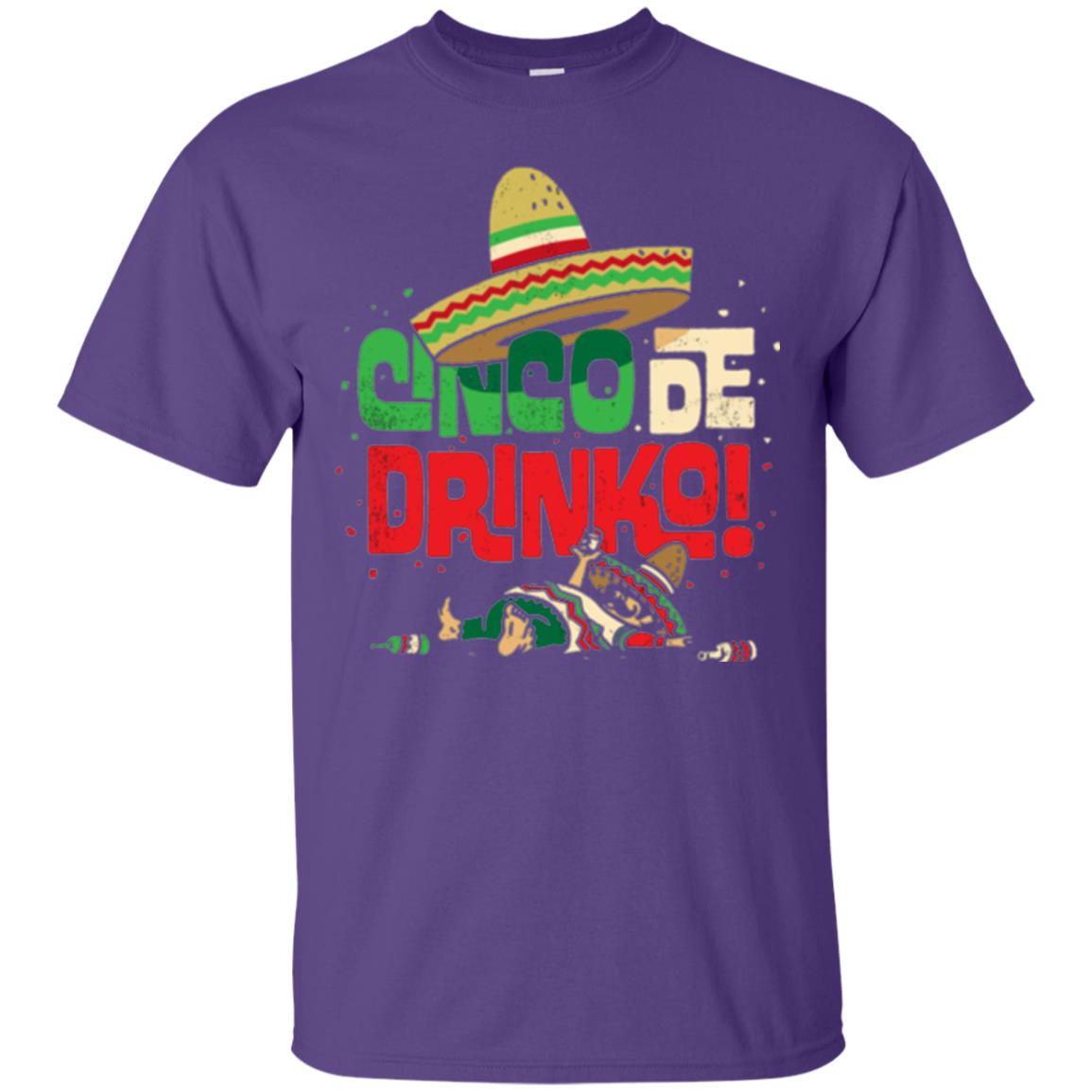 Cinco De Drinko Cinco De Mayo Drink Lover T-shirt Purple