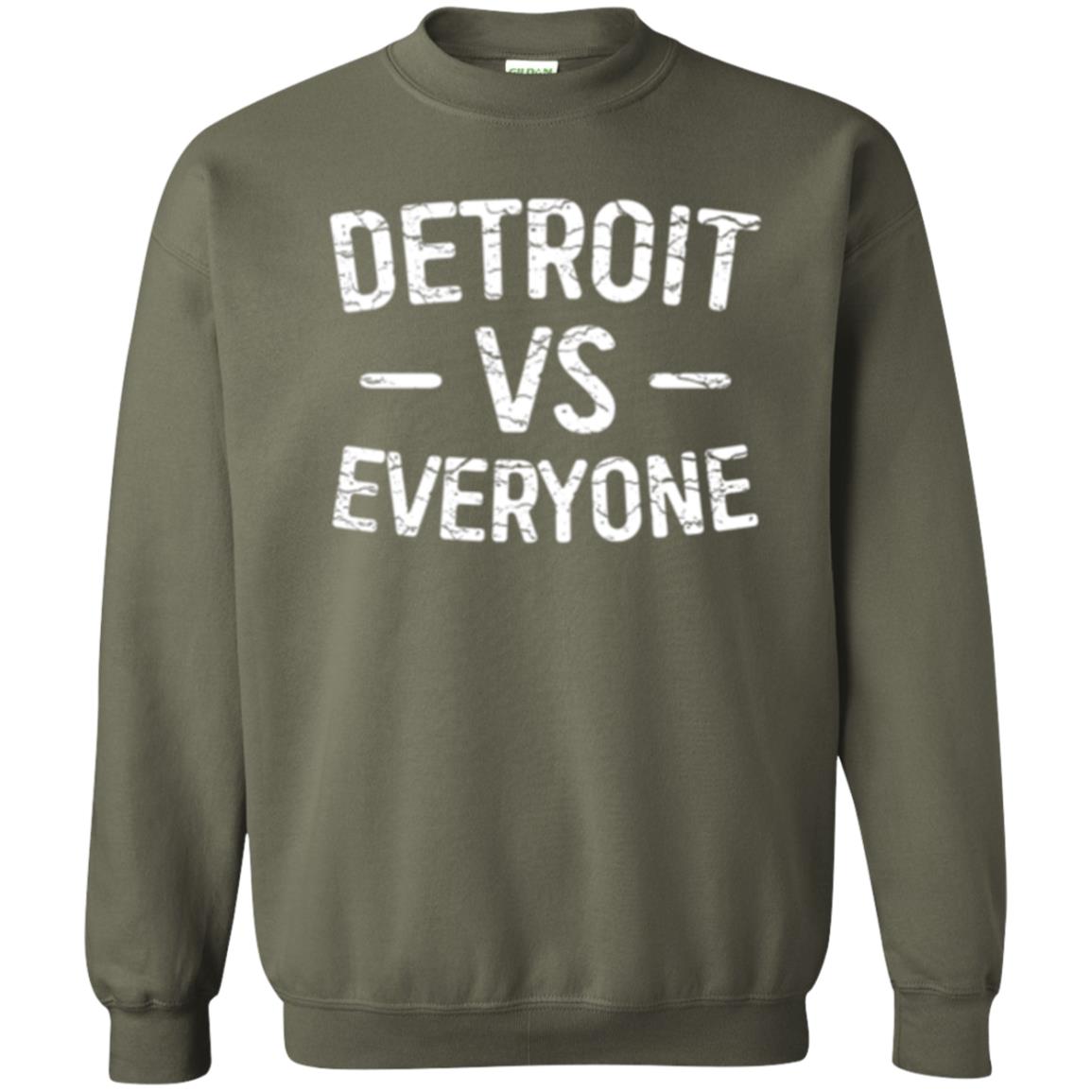 Detroit Vs Everyone T-shirt Military Green