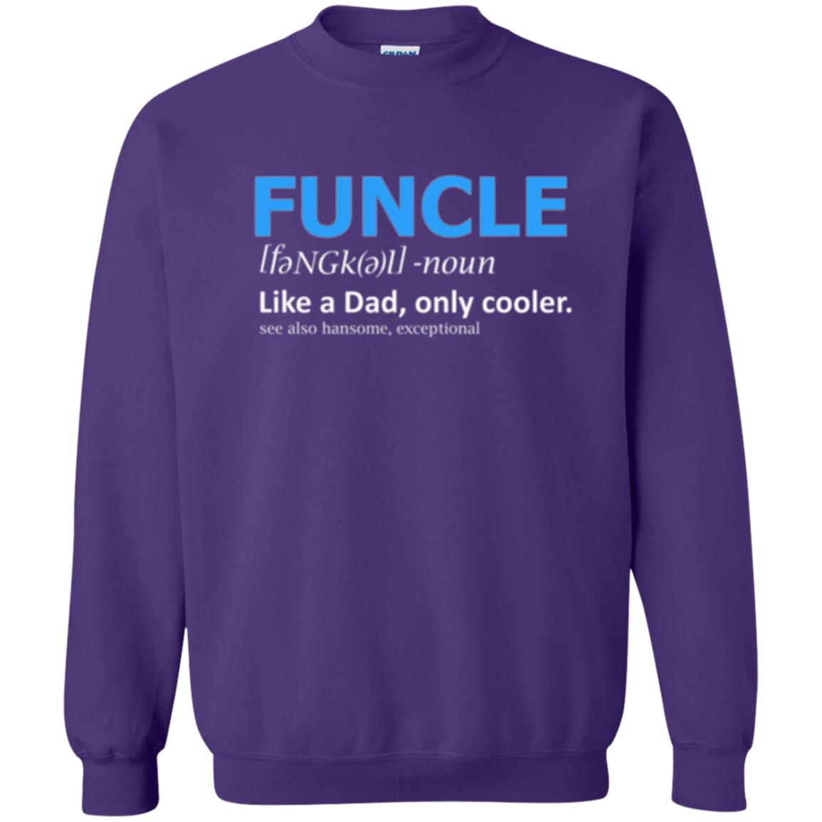 Uncle T-shirt Funcle Like A Dad Only Cooler Purple
