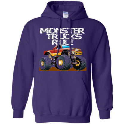 Monster Trucks Rule T-shirt Purple