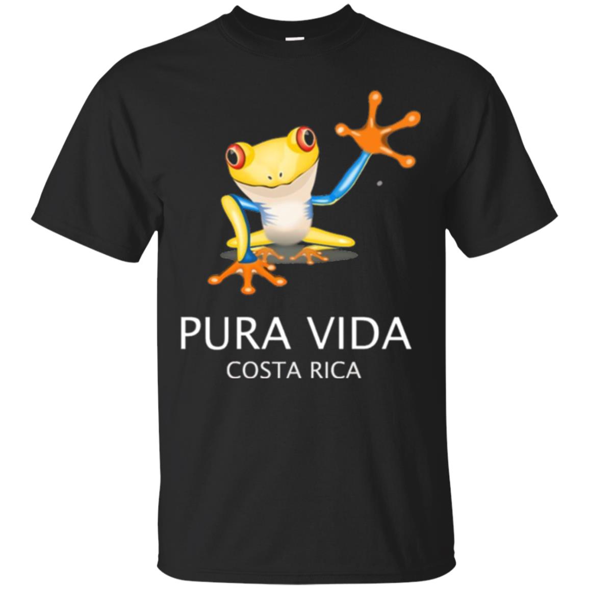 Tree Frog T-shirt Pura Vida Costa Rica T-shirt Black