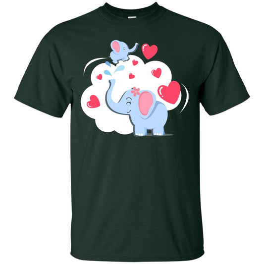 Mothers Day On 13th Of May Elephant Mom And Kid Shirt Forest