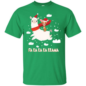 Fa La La La Llama With Chihuahua X-mas Gift ShirtG200 Gildan Ultra Cotton T-Shirt