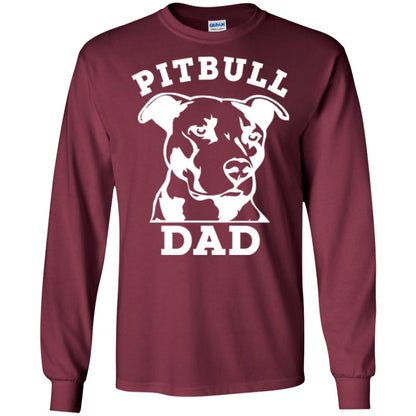 Pit Bull Dad T-shirt Pitbull Lovers Maroon