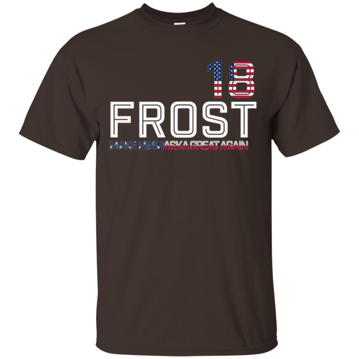 Frost 2018 T-shirt Make Nebraska Great Again Dark Chocolate