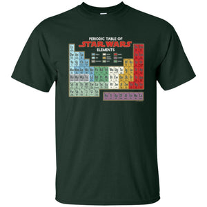 Film T-shirt Star Wars Periodic Table Of Elements Graphic