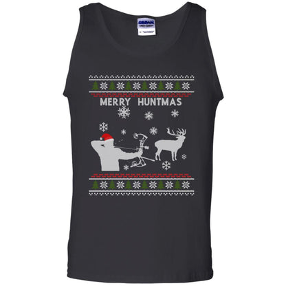 Hunting Christmas X-mas Gift Shirt For Mens Black