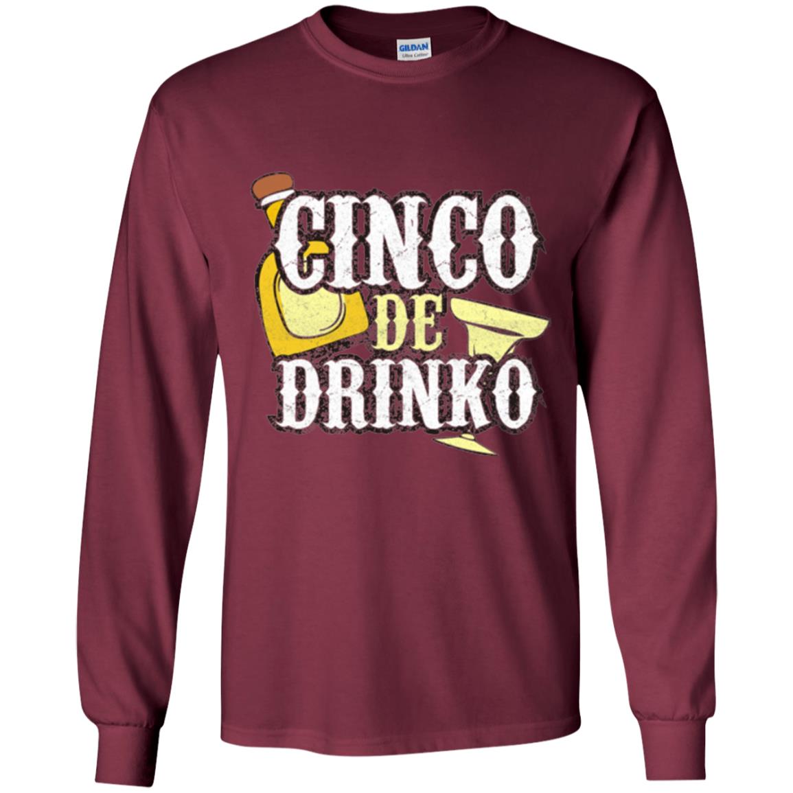 Funny Cinco De Mayo Drinko Celebration T-shirt Maroon