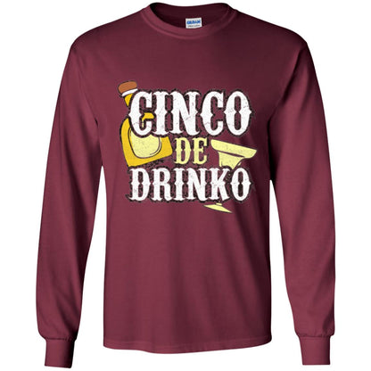 Funny Cinco De Mayo Drinko Celebration T-shirt Maroon