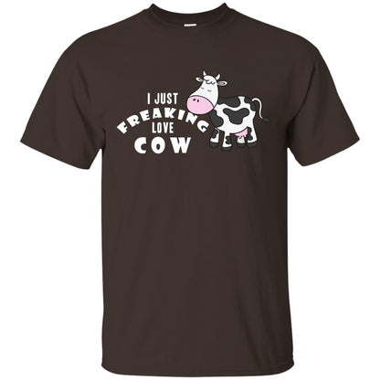 I Just Freaking Love Cow Shirt Dark Chocolate
