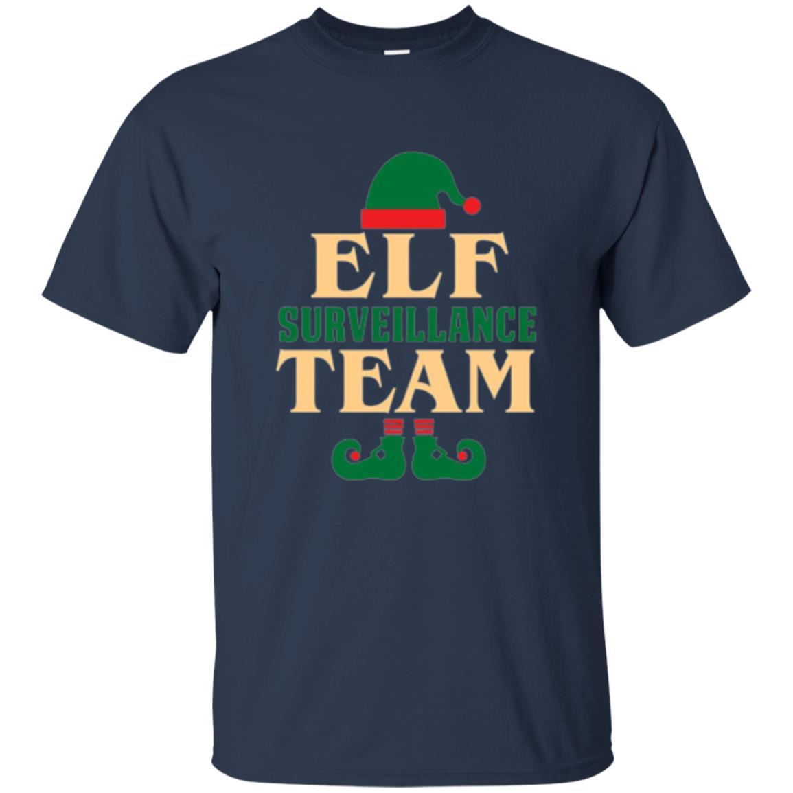 Christmas T-shirt Elf Surveillance Team T-shirt Navy