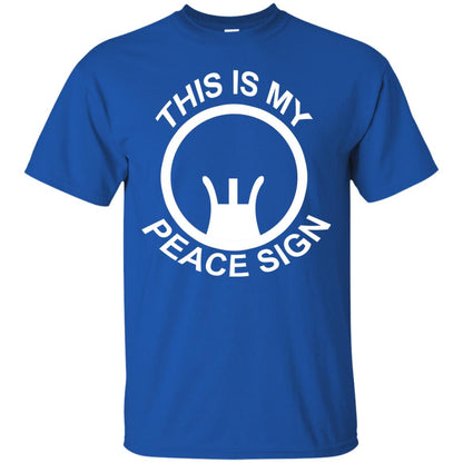 This Is My Peace Sign Shirt Royal